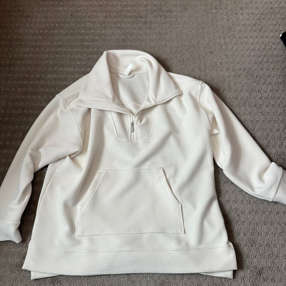 Zella White Sweatshirt Size XL